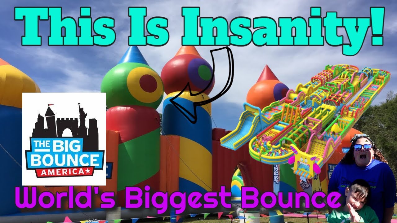 The Big Bounce America - Worlds biggest bounce house collapse at the big bounce America!