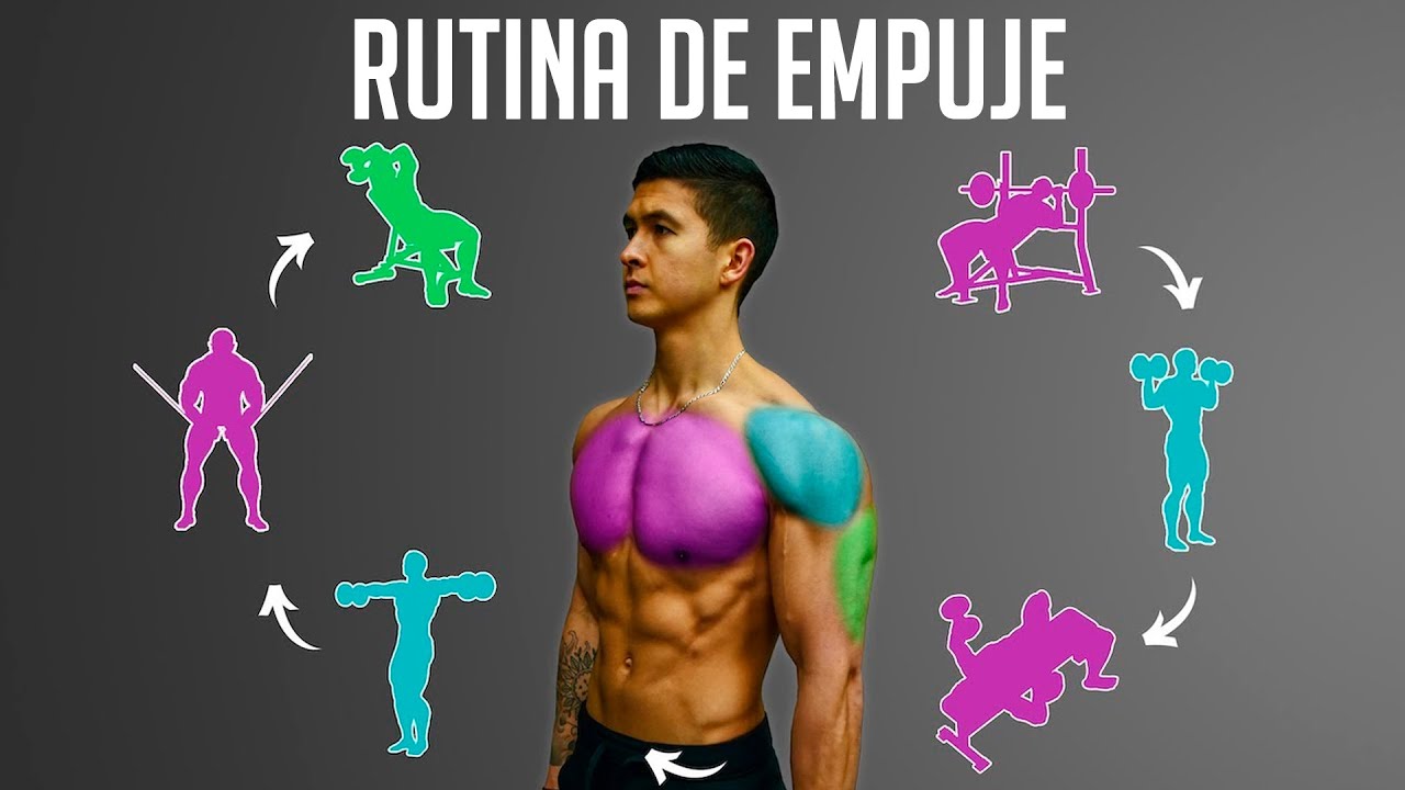 El MEJOR entrenamiento de empuje para aumentar músculo (Pecho/hombros/tríceps)