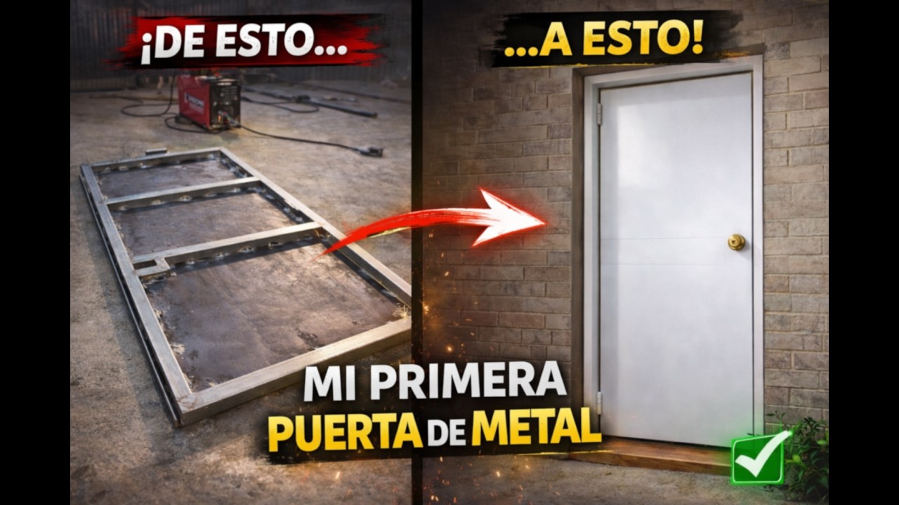 Así hice mi primera puerta de metal, ¡anímate tu también!