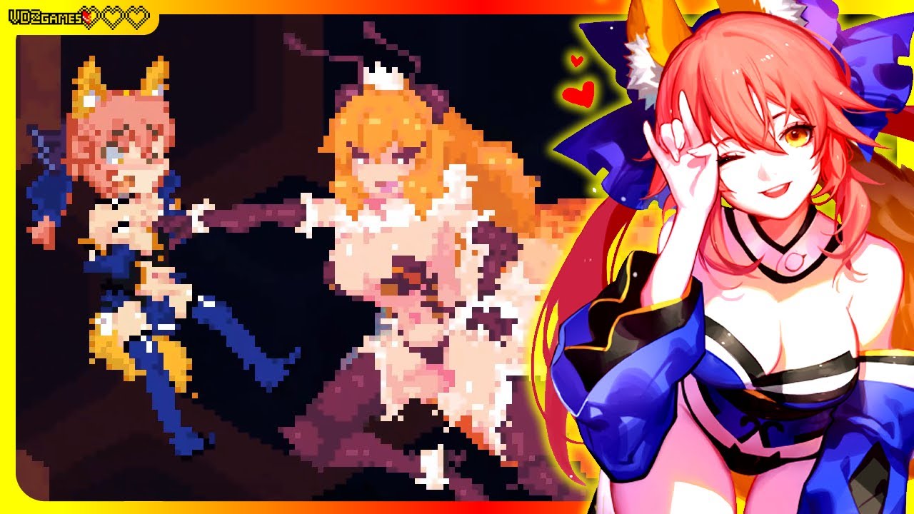 Echidna wars Dx - Sachiho cosplayed as Tamamo no Mae [SKIN] - All Bosses + ending