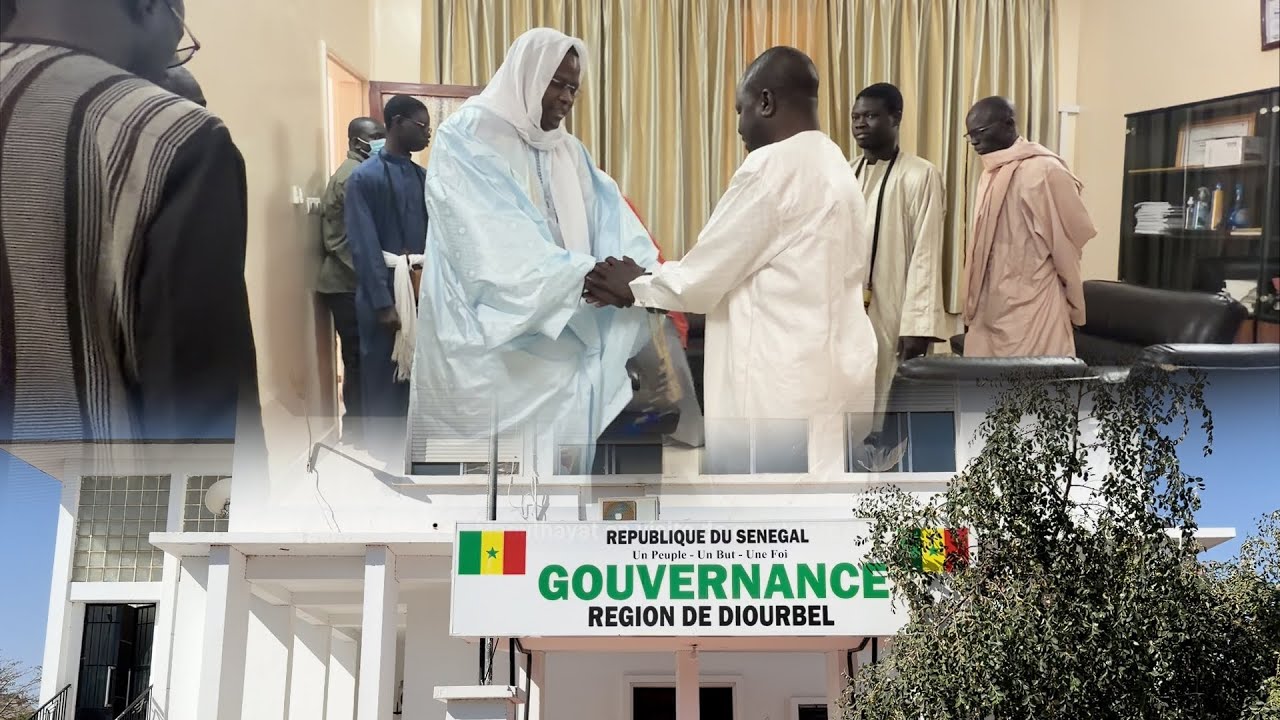 Retour de Porokhane | Cheikh Ahmadou Mbacké Maoulhayat en visite chez le Gouverneur de Diourbel 