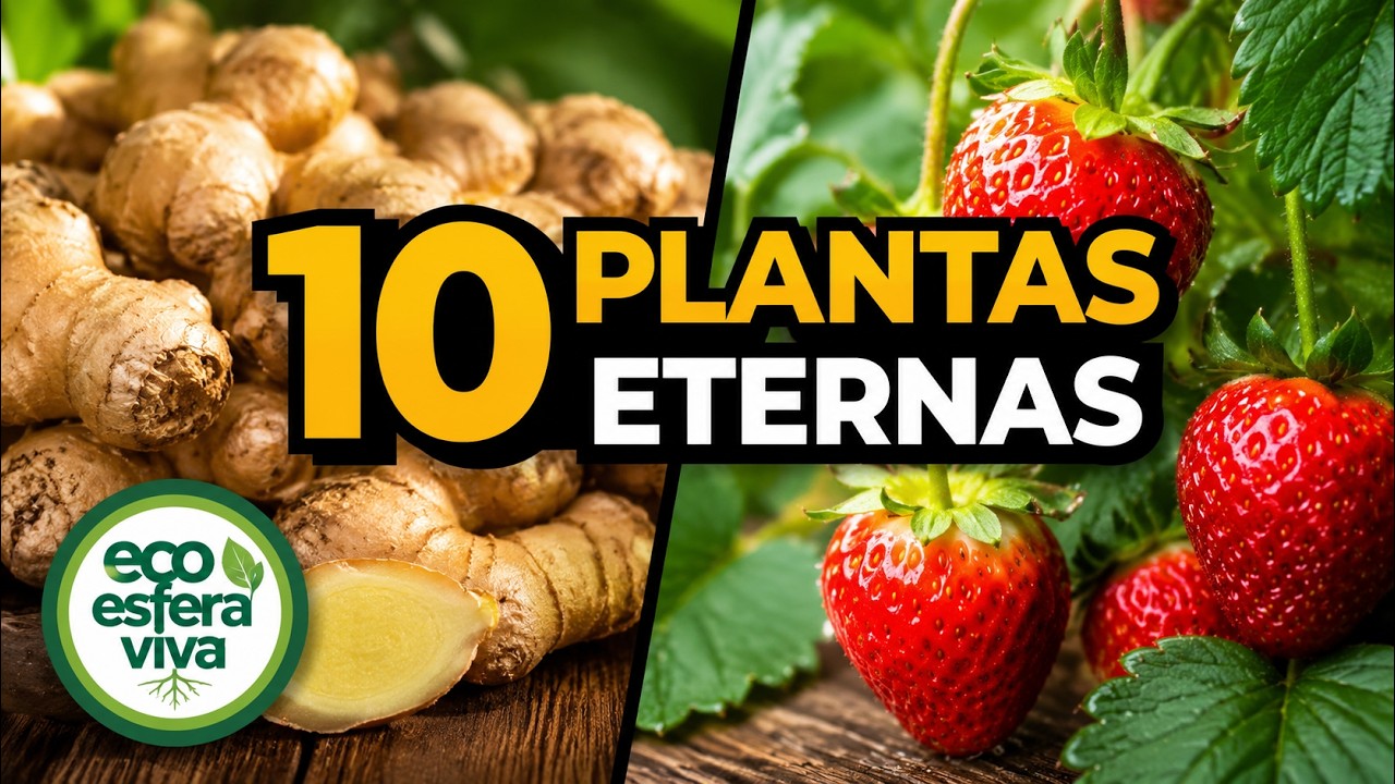 Plantas eternas: 10 Cultivos que siembras UNA vez y cosechas años | Jengibre, Fresa, Azafrán