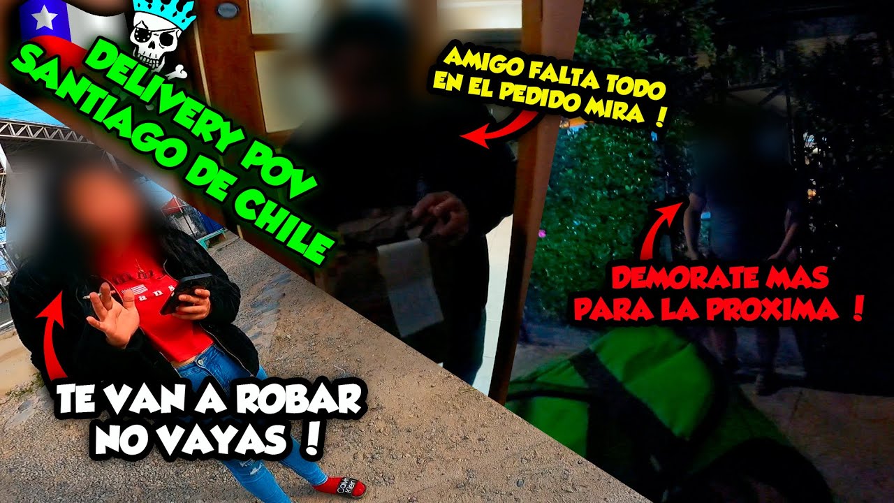[ CLIENTES GROSEROS Y AMABLES ] Repartiendo por Santiago de Chile / Delivery Pov Nivem #motovlogs