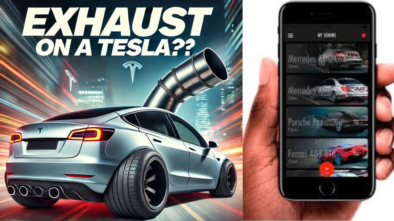 Tesla Speaker Exhaust System! Does it sound realistic?