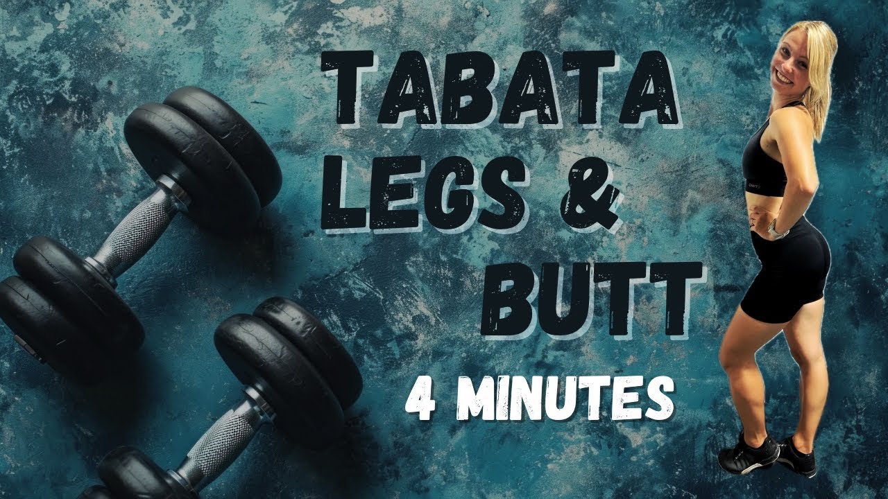 🔥TABATA na sexy zadok a pevné nohy 🍑 | 4-Min Fat Burn Workout | No equipment