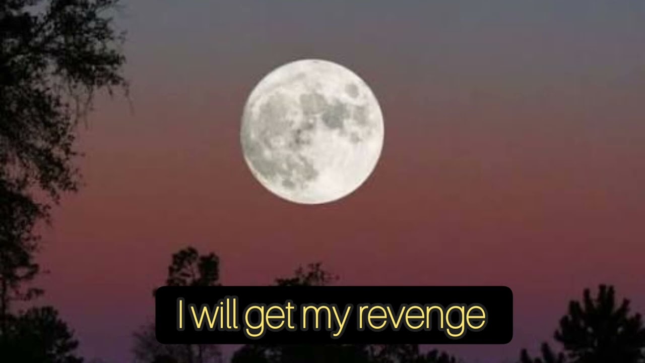 I will get my revenge 