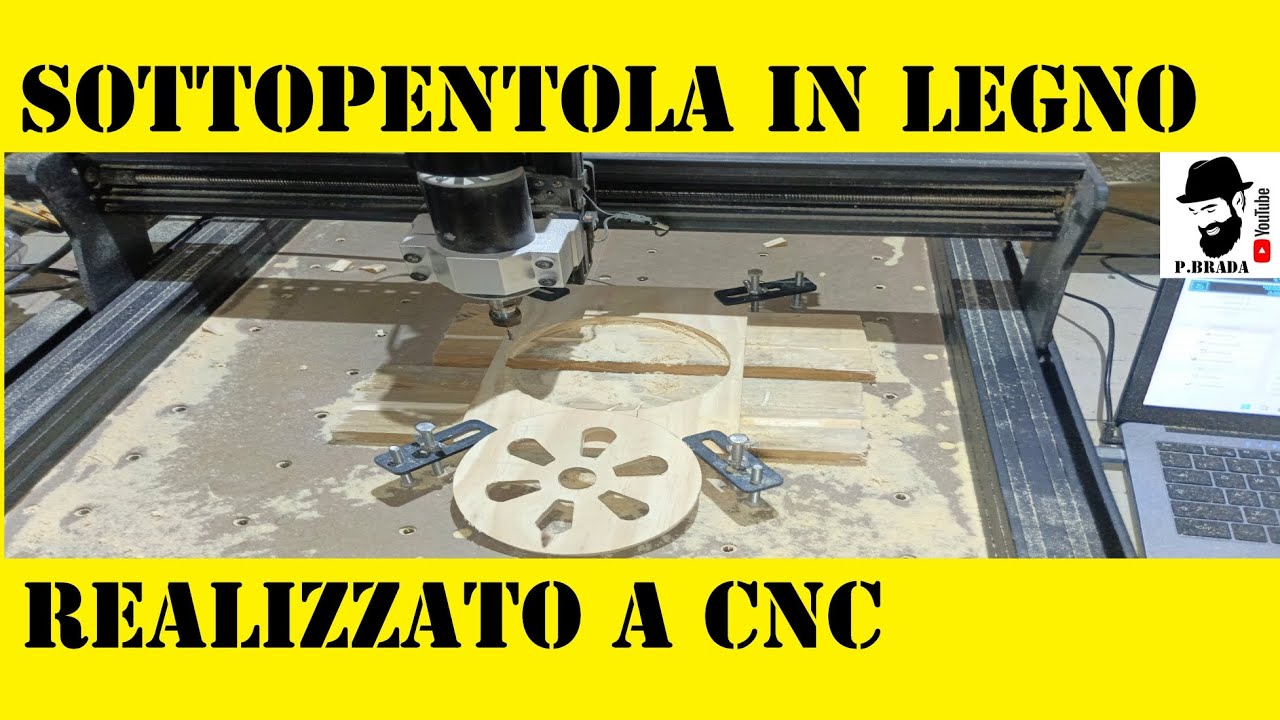 Sottopentola in legno con la CNC