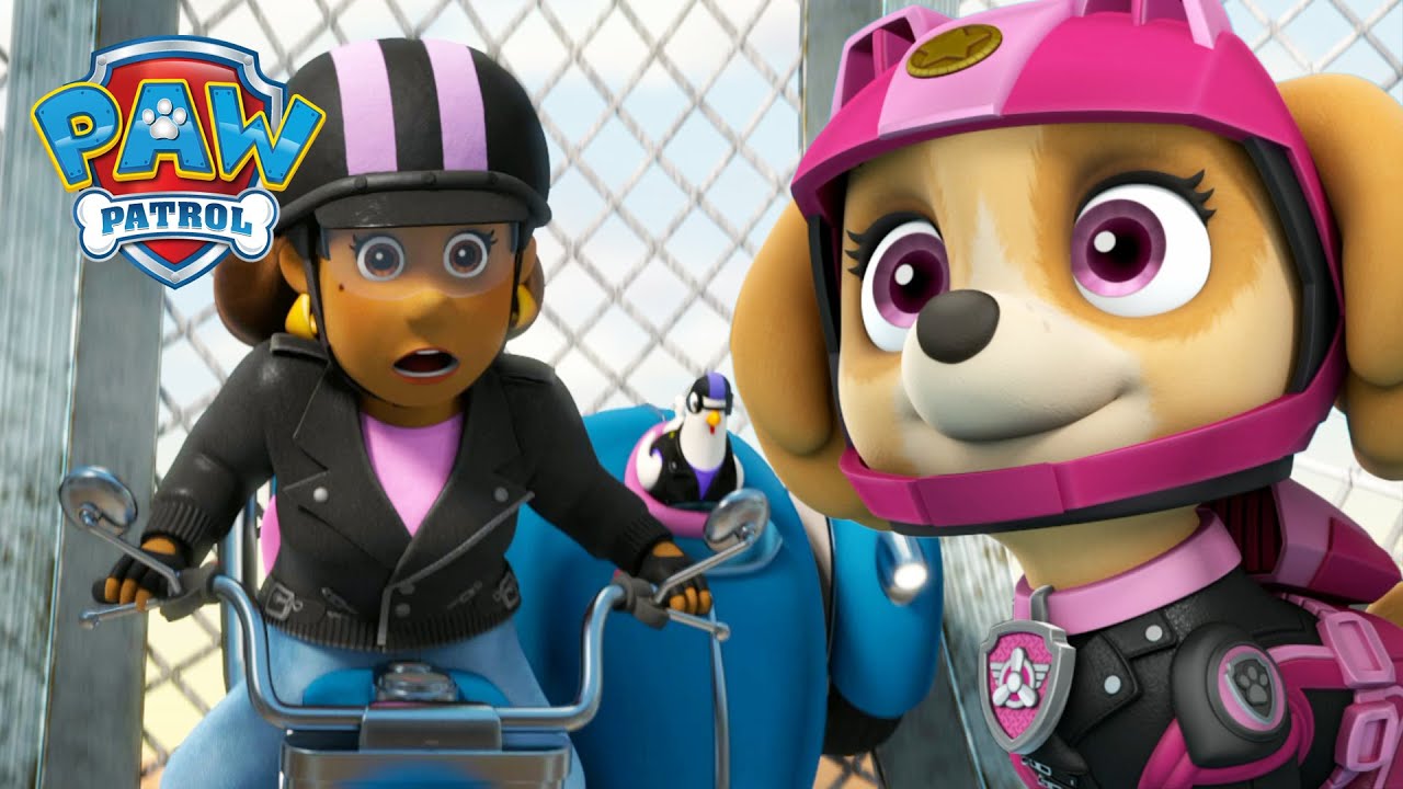 Moto Tlapky zachraňují startostku Goodwayovou před Haf-Haf klanem! - Tlapková Patrola PAW Patrol