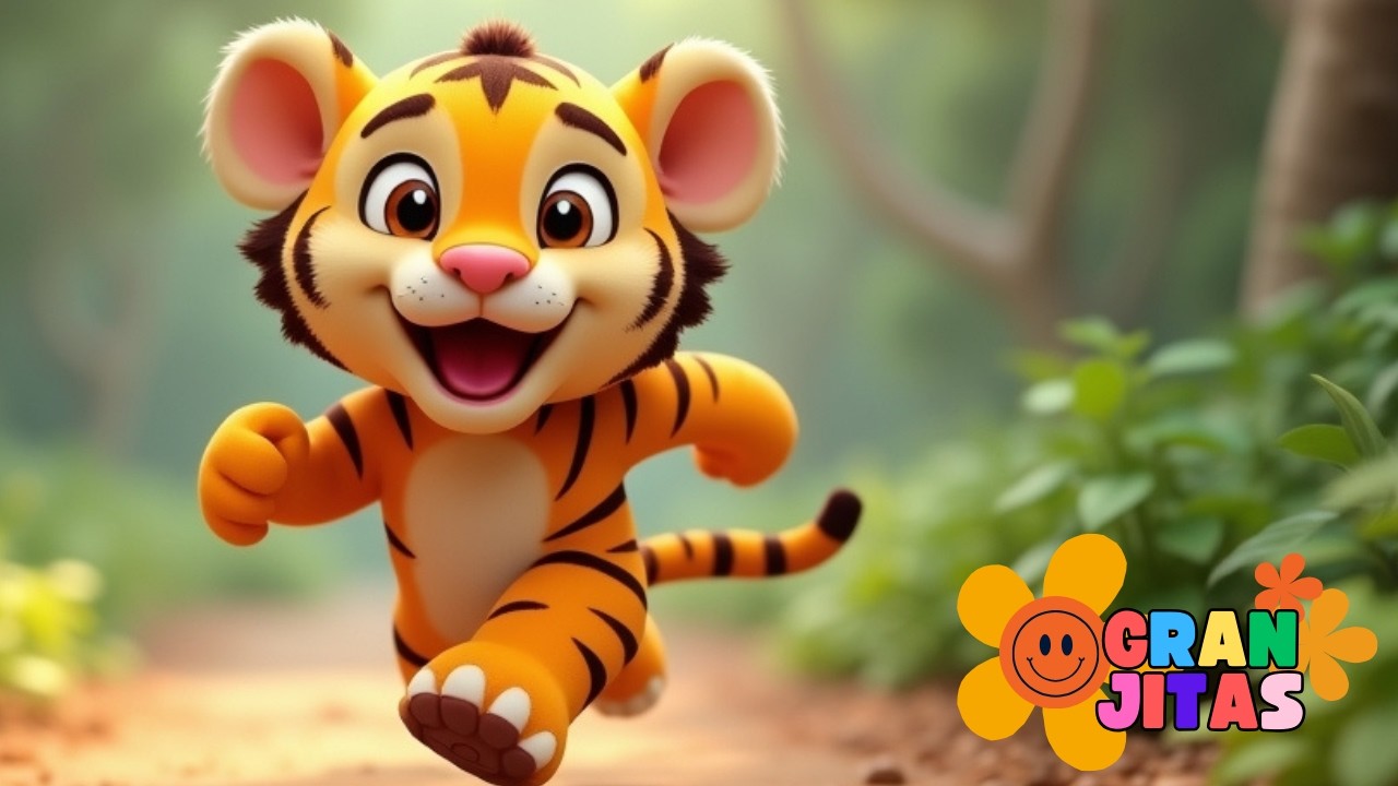 x🐯 Tigrecito Rayas Rayas &ndash; M&uacute;sica Infantil para Jugar y Aprender