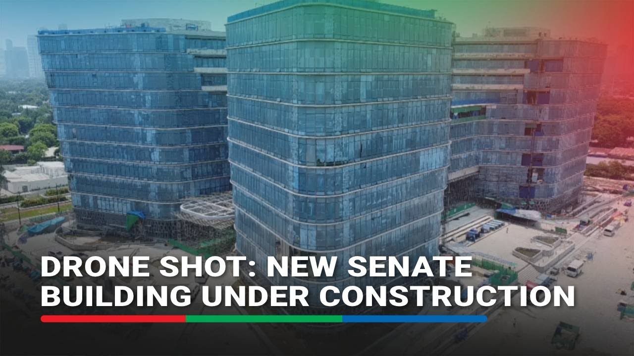 DRONE SHOT: New Senate building under construction in Taguig City | ABS-CBN News