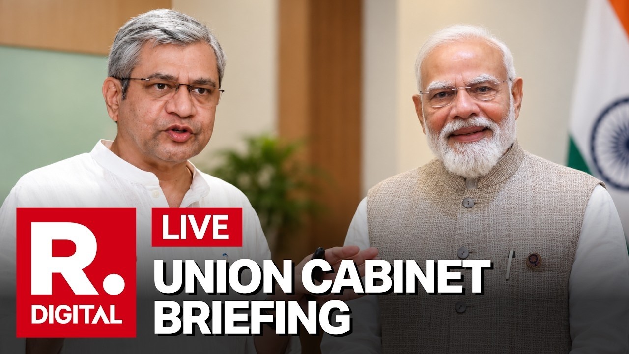 LIVE: Ashwini Vaishnaw Briefs Media On Cabinet Decisions | PM Modi Government