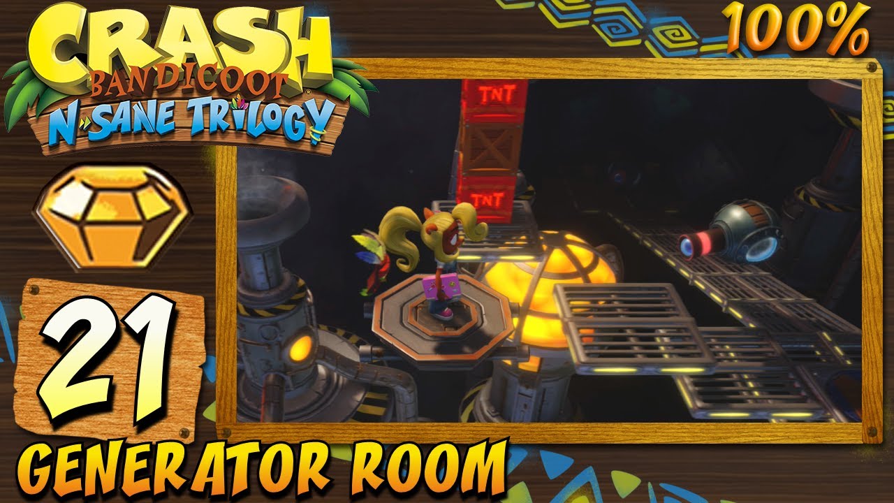 Crash Bandicoot : N. Sane Trilogy (ITA)-21- Generator Room [100%] - GEMMA ARANCIONE