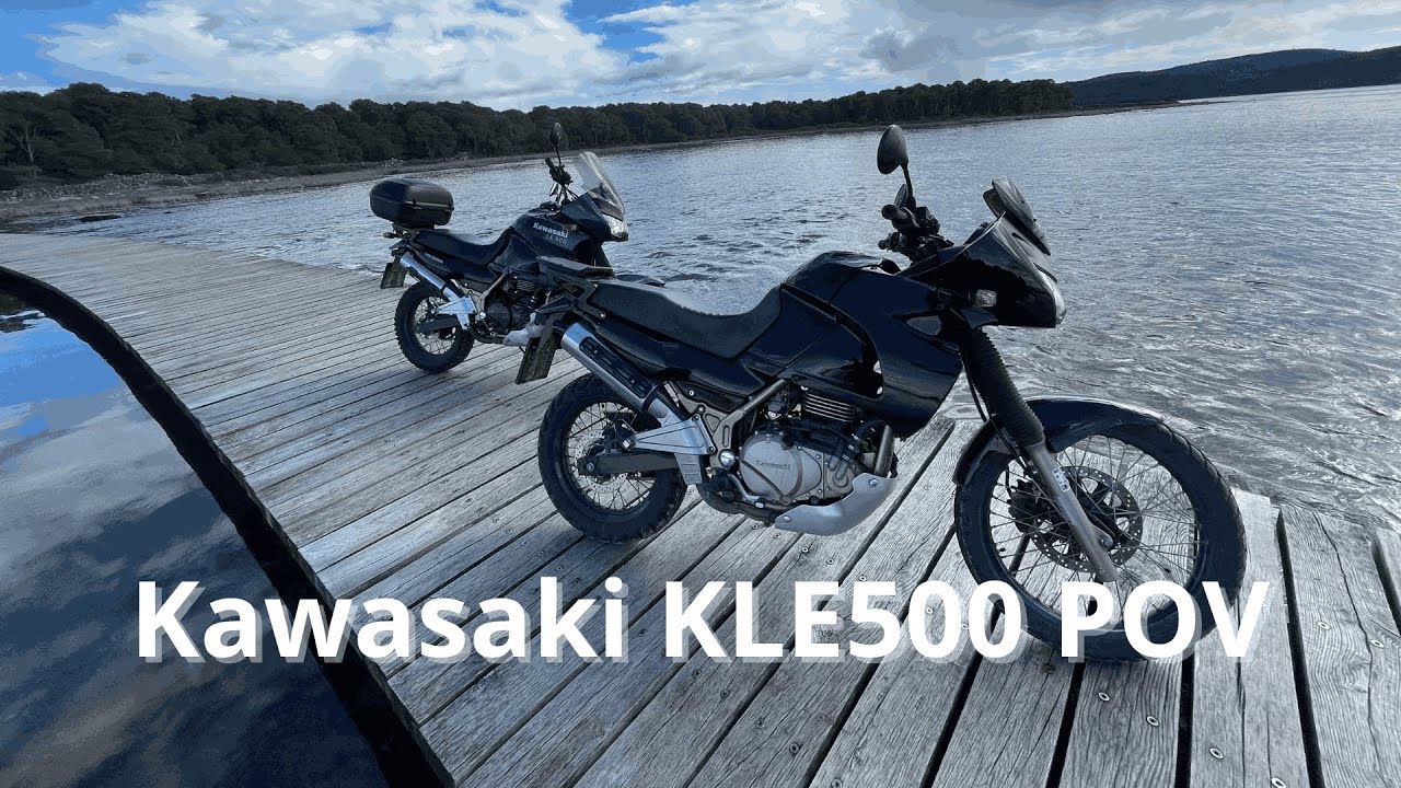 Kawasaki KLE 500 POV - 2 KLEs 500 light offroad