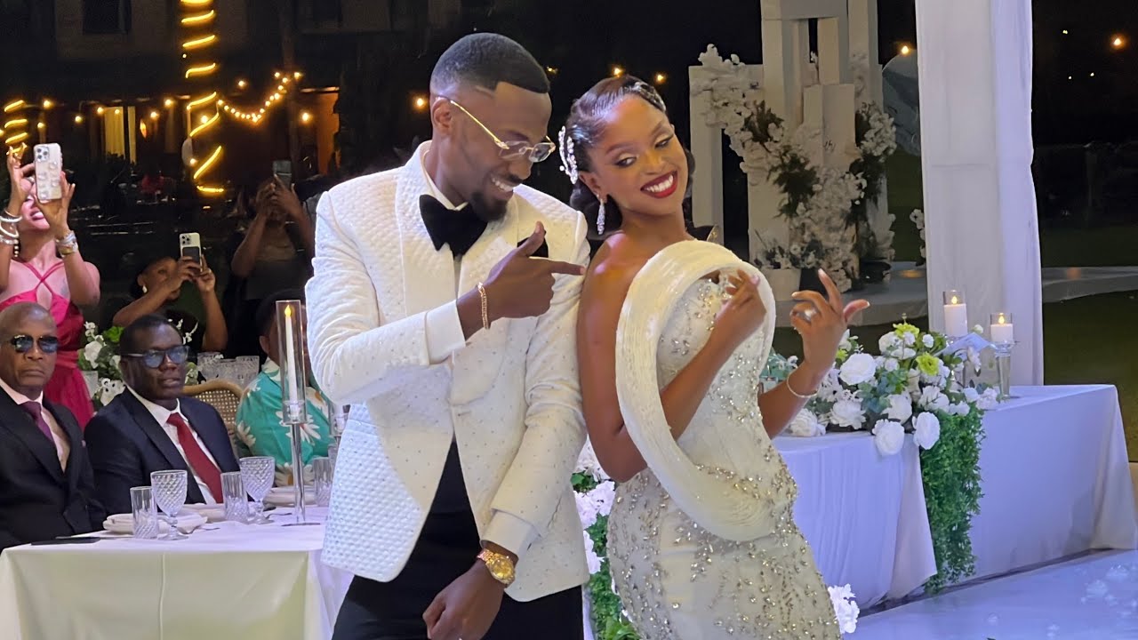 Newly wedded Couple Baby Gloria & Jonas Mbaleka make danceful Entrance at their wedding reception 