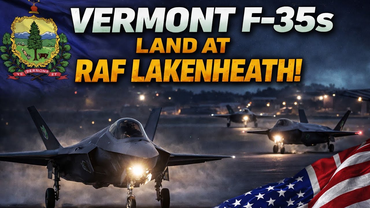 Vermont F-35s Arrive at RAF Lakenheath Under Cover of Darkness