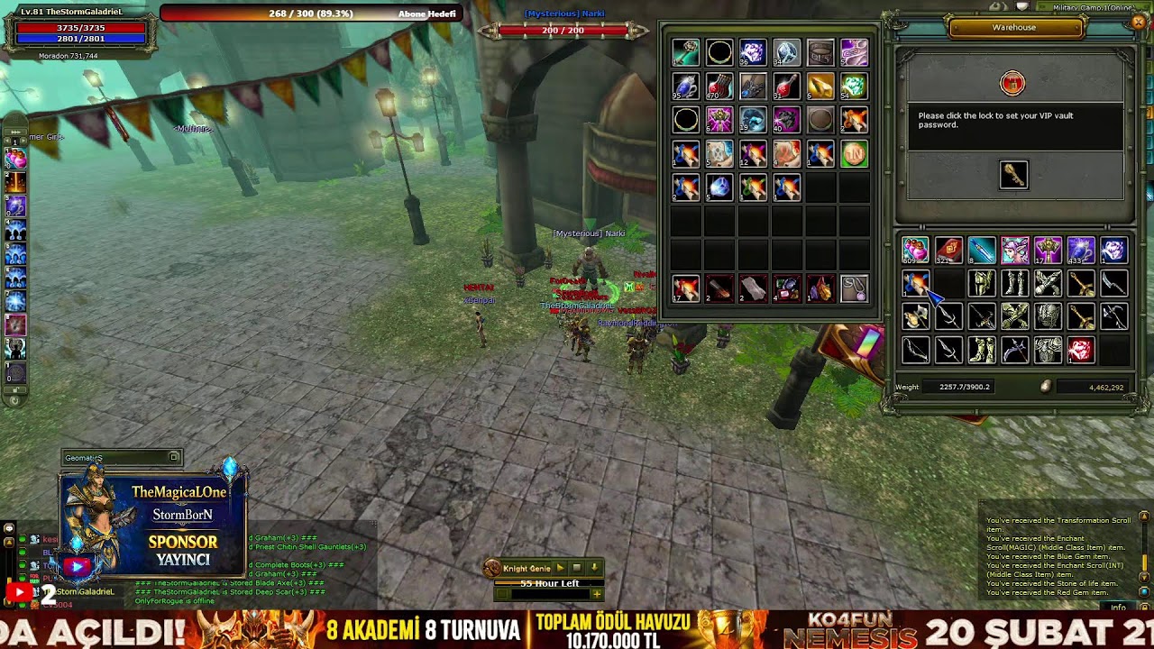 #KO4FUN 🏆  TheMagicaLOne / Mage PK 🔥NEMESIS AÇILDI 🔥 #Knight Online PVP #Canlı Yayın