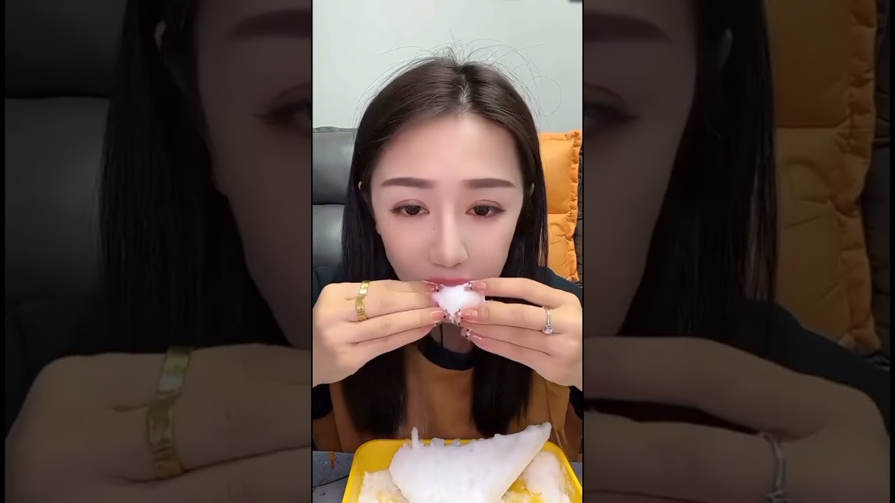 Only bite white ice eating (2x speed )#foryou #mukbang #icebites #fypシ #ice #youtube