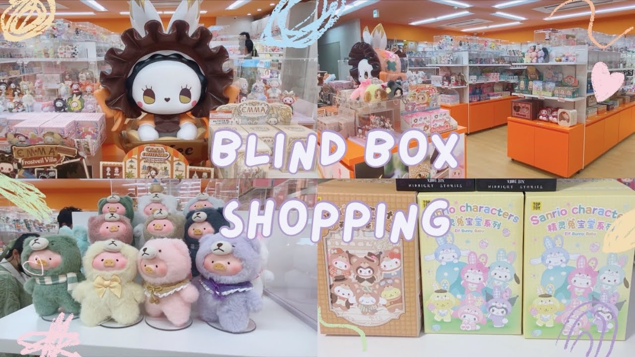 Blind box shopping in Tokyo  and cute Sanrio unboxing!