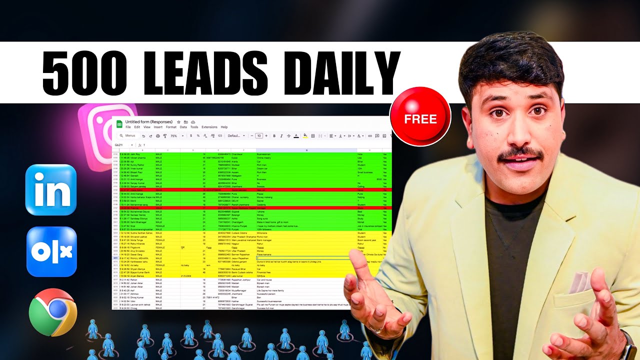 No Ad, No Paid! Generate 500+ Leads Daily  Using these Sources