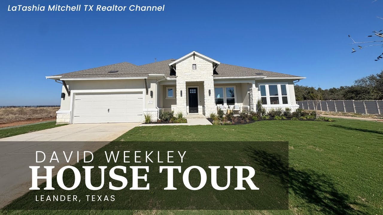 David Weekley Home on 1.1 Acres in Leander TX | 4 Bedroom Newer Construction Tour
