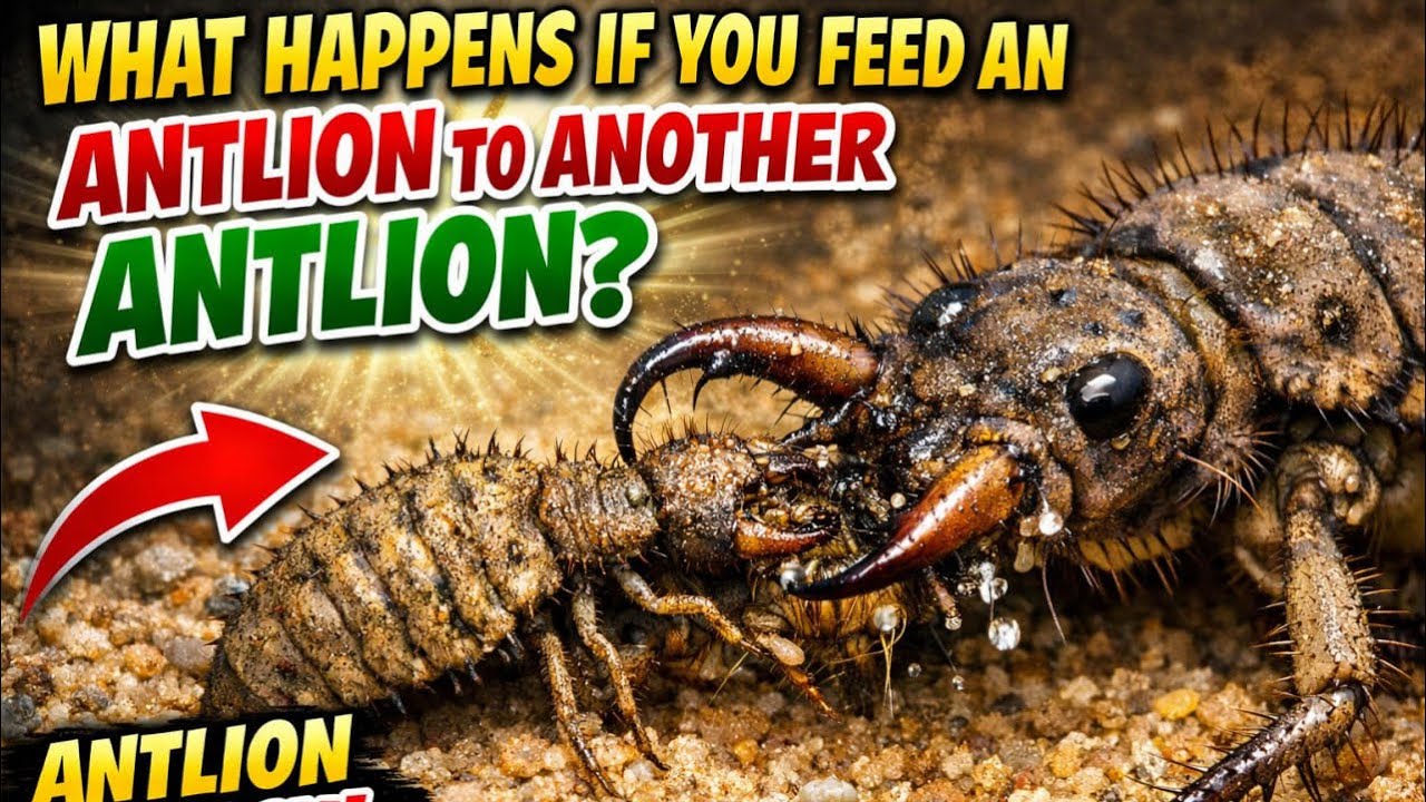What happens if you feed an antlion to another antlion?