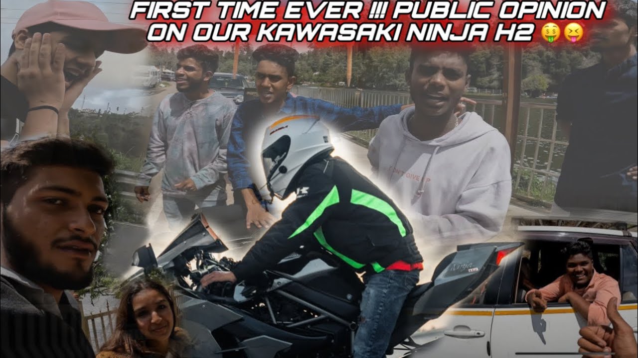 | FIRST TIME EVER!!! | PUBLIC OPINION ON OUR KAWASAKI NINJA H2 | #ninjah2 #ninjaboy #fastestbike #h2