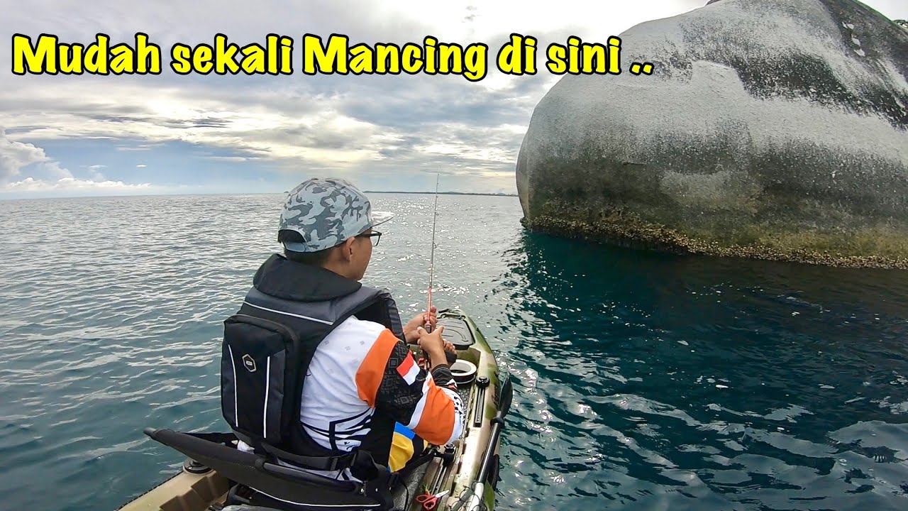 Edyan..!! Kerapu Di bawah Batu Besar Ini Gak Ada Habisnya.....- Kayak Fishing