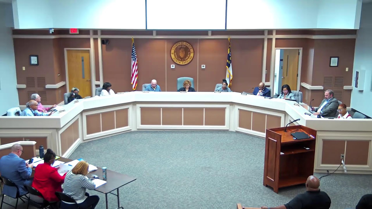Vance County Board of Commissioners - Regular Meeting - January 5, 2026