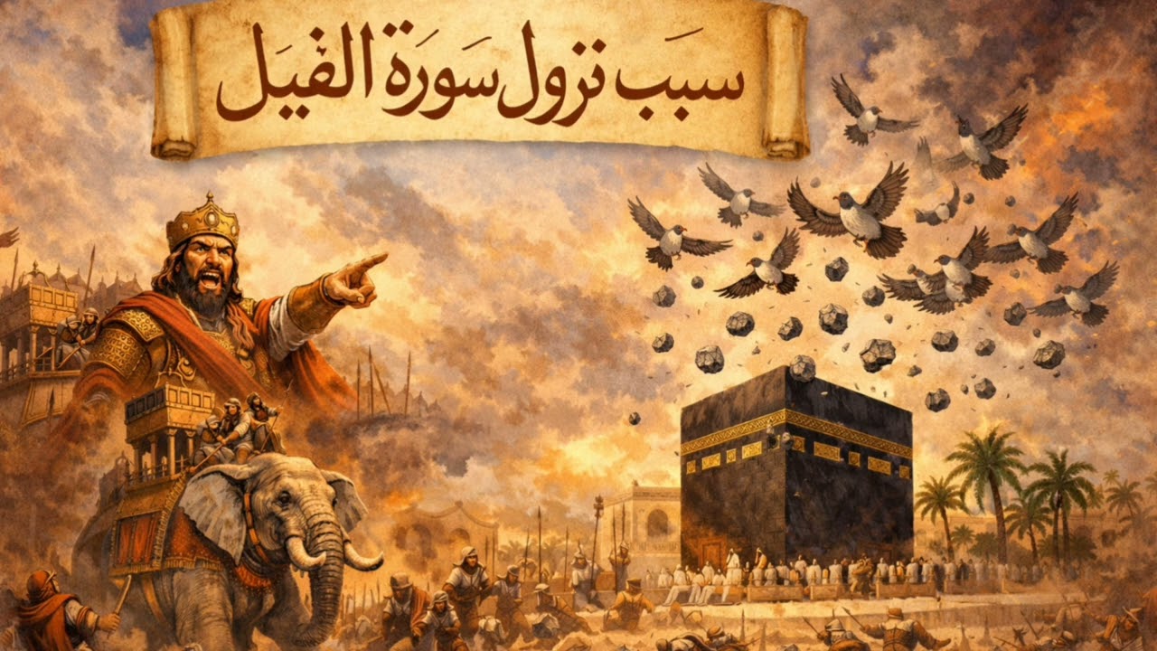 سبب نزول سورة الفيل كاملة.