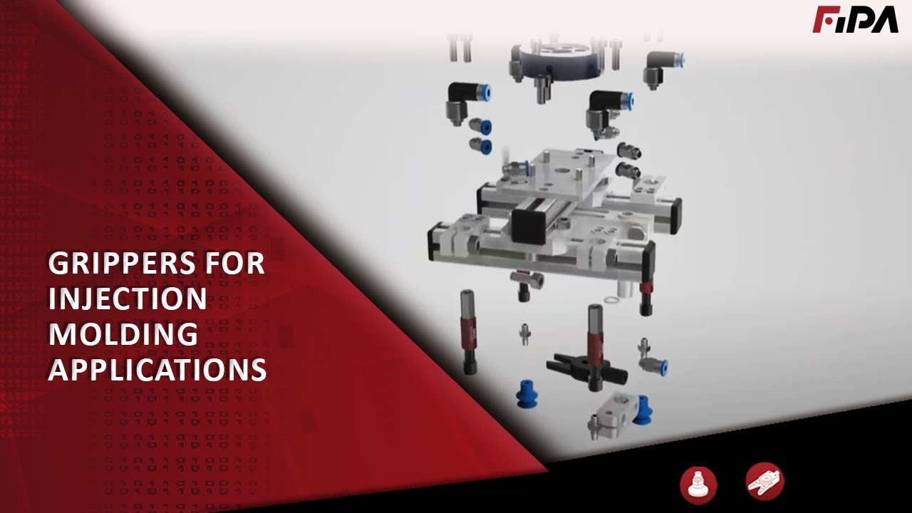 Grippers for removing pieces in the plastic injection molding | FIPA