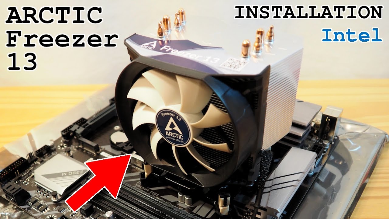 ARCTIC Freezer 13 CPU Cooler • Unboxing and installation on Intel LGA1151 Socket