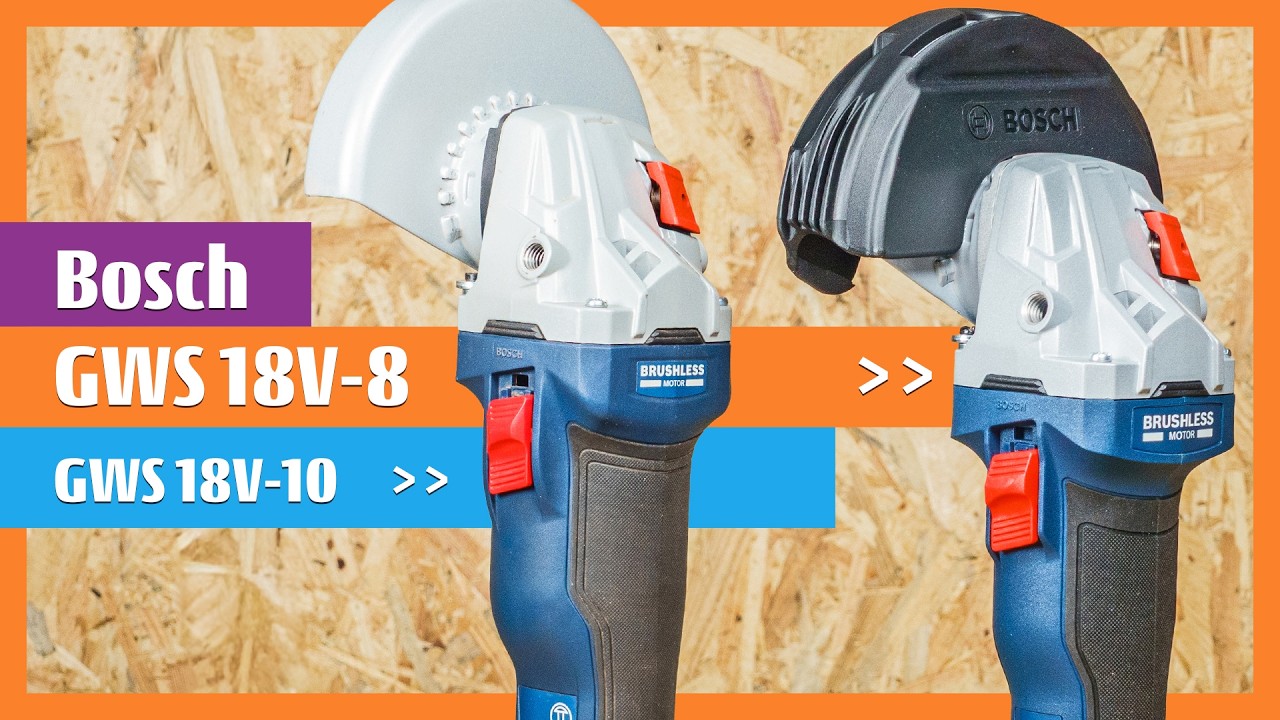Bosch GWS 18V-8 Cordless Angle Grinder Quick Compare With GWS 18V-10 #boschtools #powertools