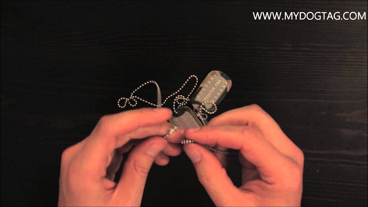 How to assemble dogtags