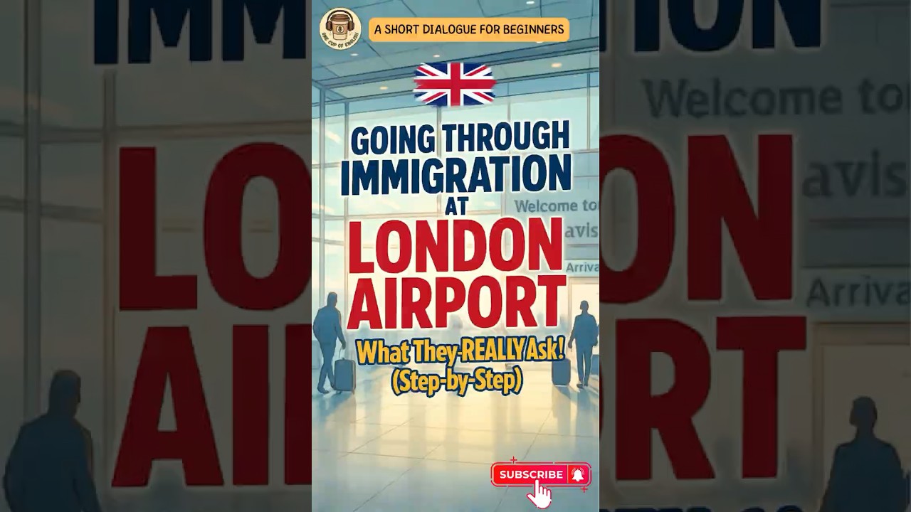 🛂 Going through Immigration at London Airport &mdash; What They REALLY Ask!  #englishforbeginners