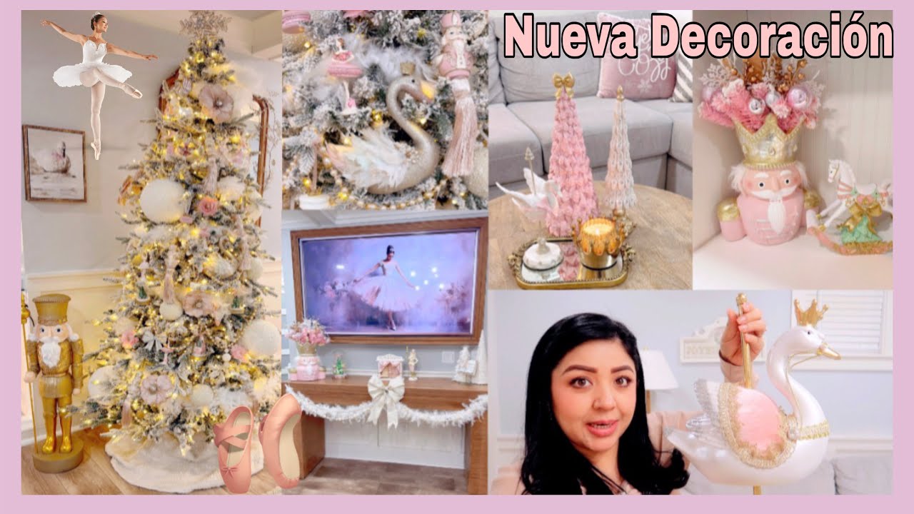 Decoración En Rosa 🩰Cisne -Bailarina Y Cascanueces - Navidad 2025 