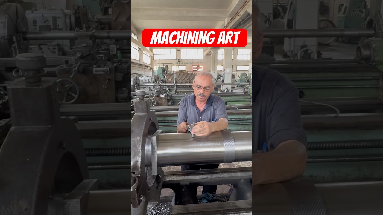 Pure old school machining art 🖼️ Few weeks of work in a few seconds ! #machining