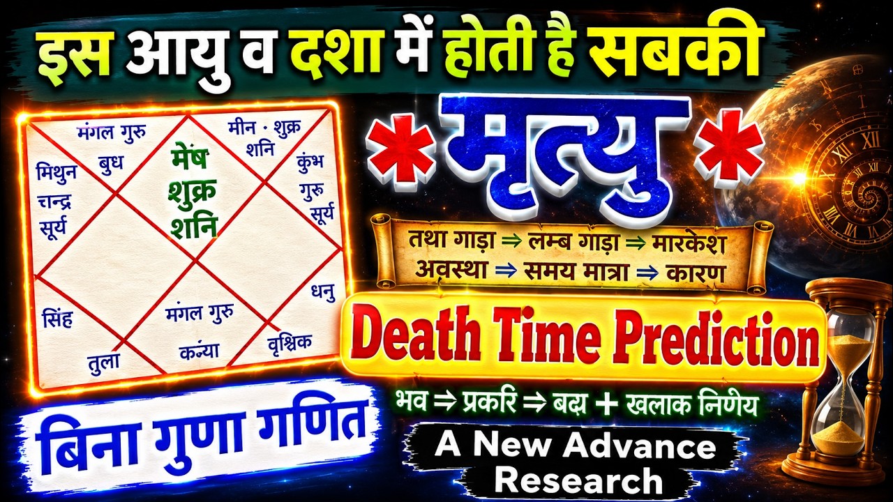 जन्म नक्षत्र से जाने मृत्यु का सटीक समय,#आयु_ज्ञान #Longevity #Astrology#death#Prediction#Horoscope