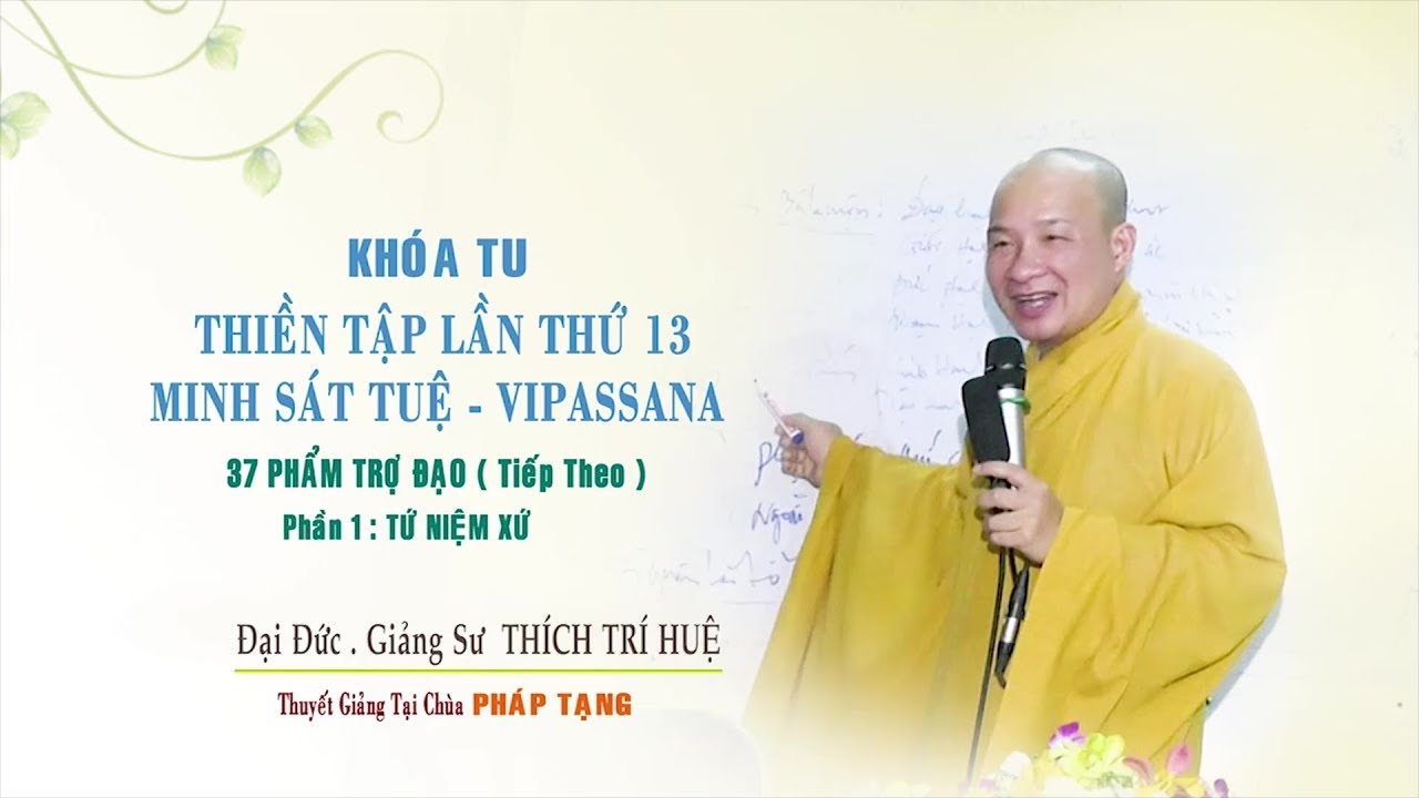 Vipassana - Đoạn diệt phiền não và sân si || Thầy Thích Trí Huệ