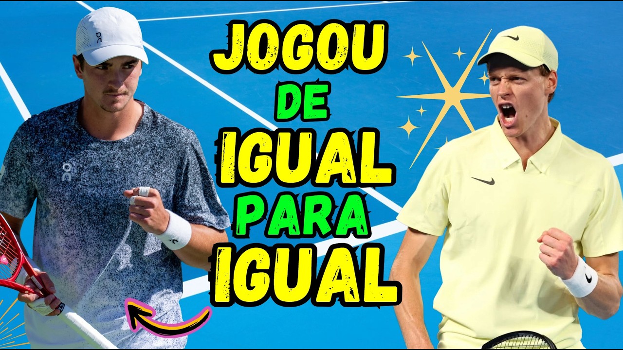João Fonseca jogou MUITO contra Sinner e MOSTROU que pode enfrentar os melhores do mundo
