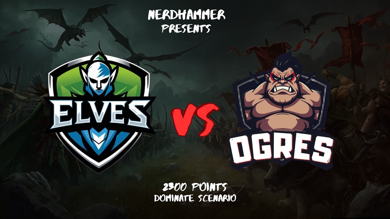 Kings of War Battle Report Elves vs. Ogres 2300 points Dominate!