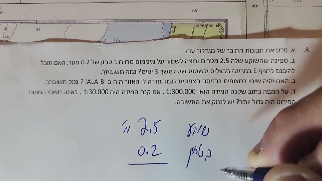 שאלב 8 - ניווט חופי מאגר חדש 