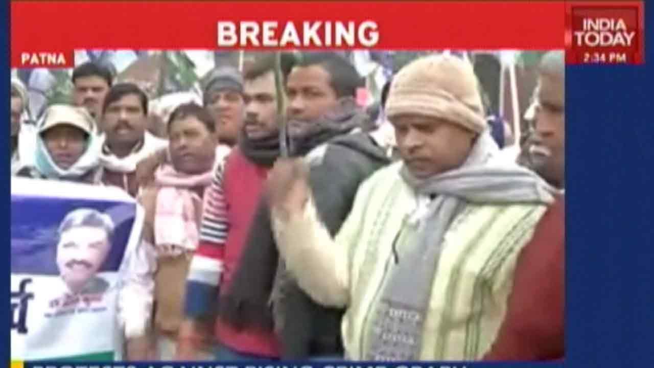 Street Protests Against Law And Order Situation In Patna