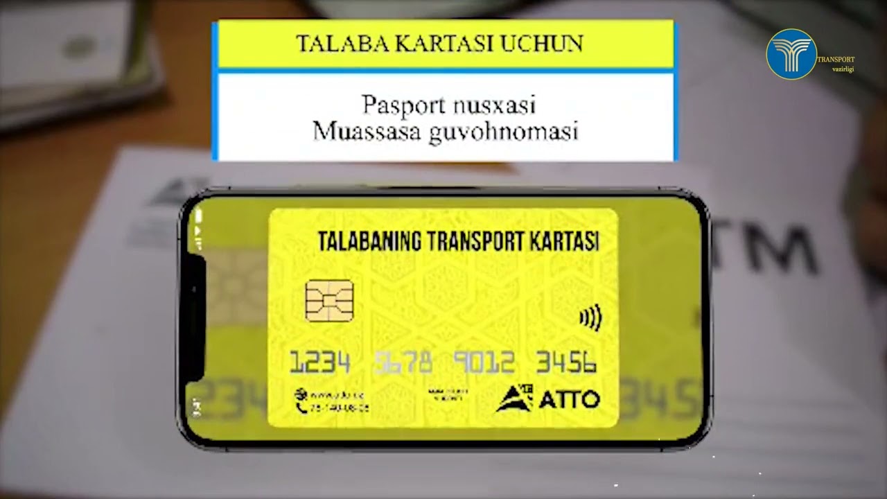 ATTO Imtiyozli Transport Kartalari xaqida