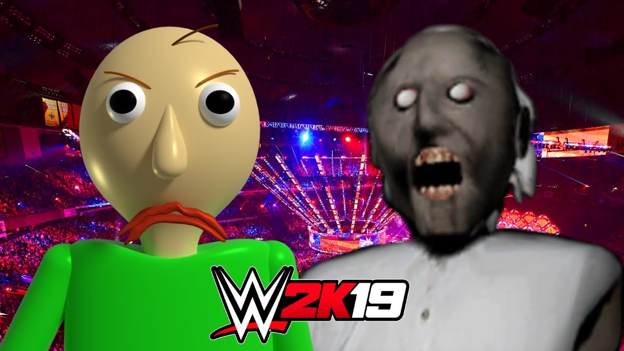 BALDI vs GRANNY | WWE 2K19 Gameplay