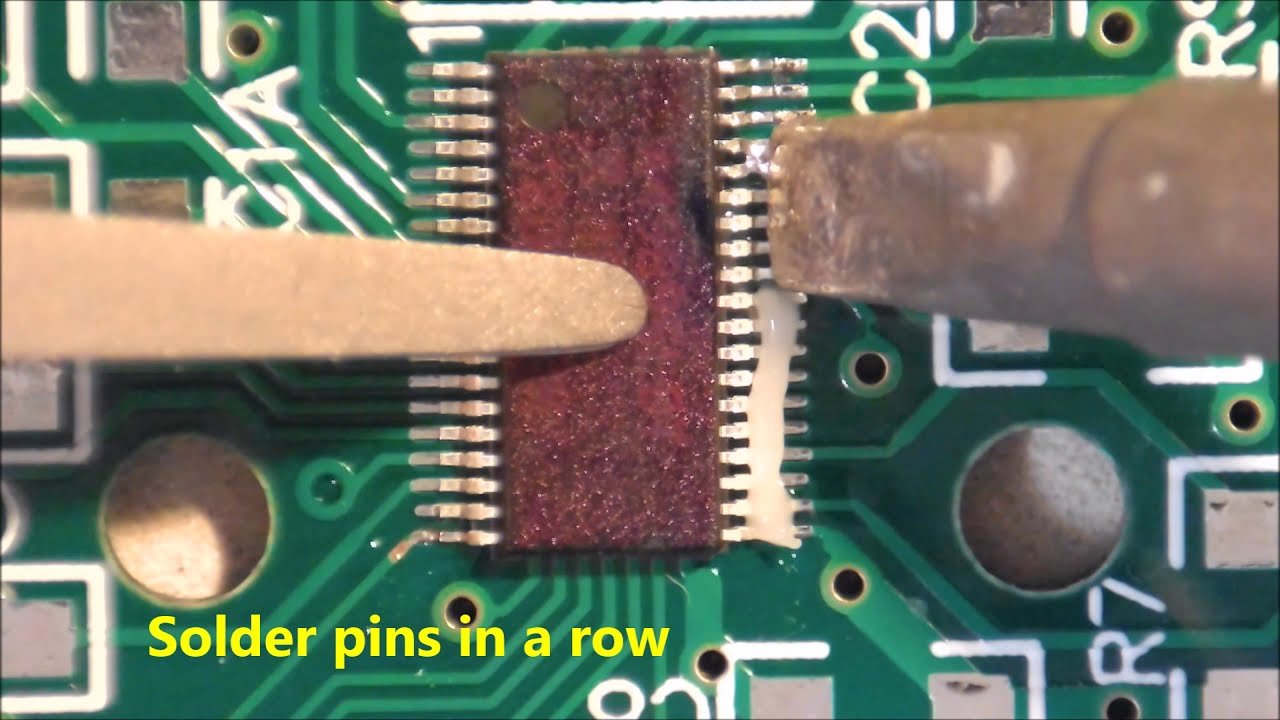 SMT Hand soldering of 38 pin TSSOP with 0.5mm pitch