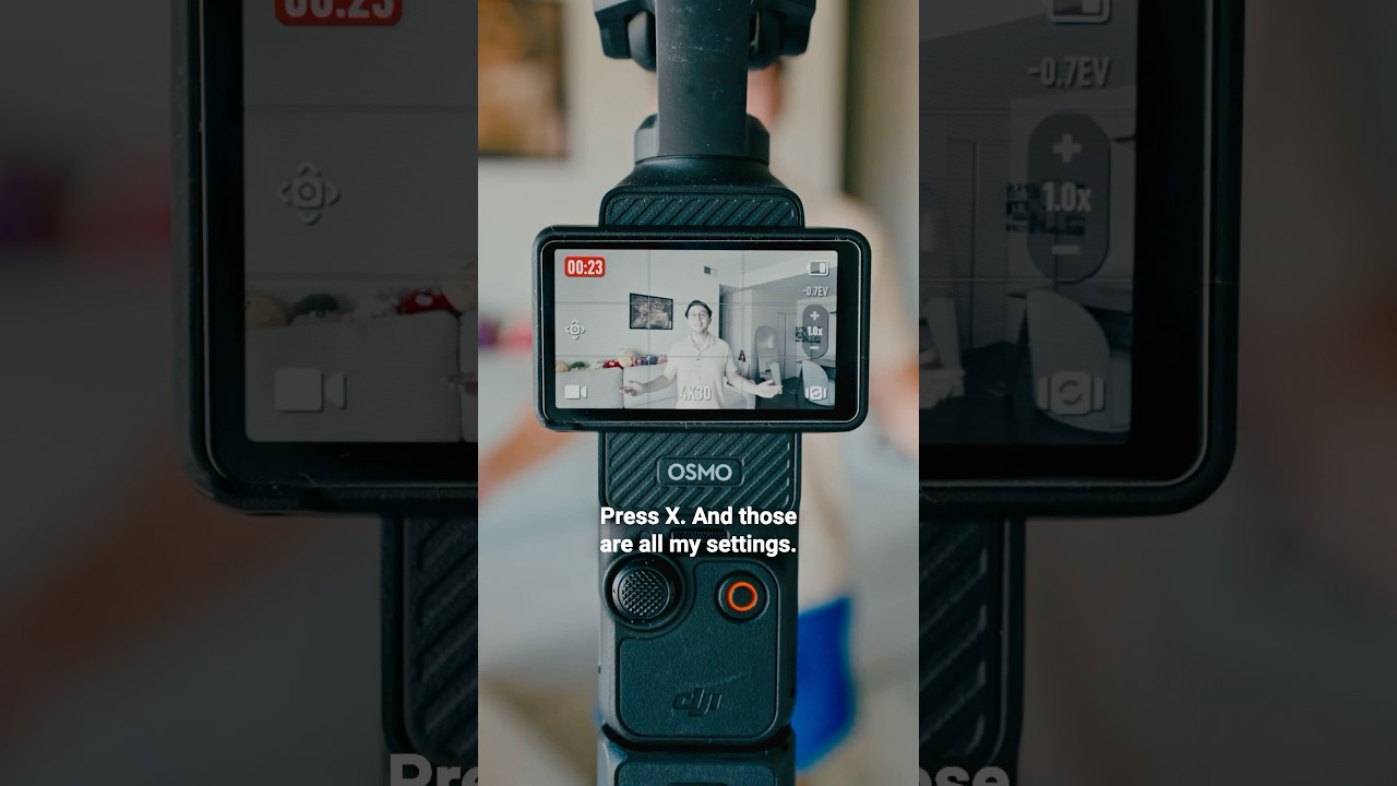 My DJI Osmo Pocket 3 Settings 🎥 #djiosmopocket3 #dji #cinematicvideo #cinematic #cinematography