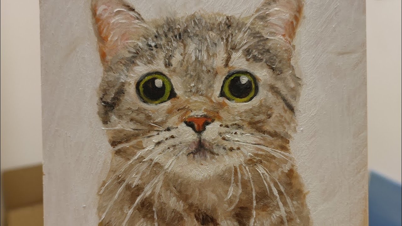 Oil Painting: Cat 3