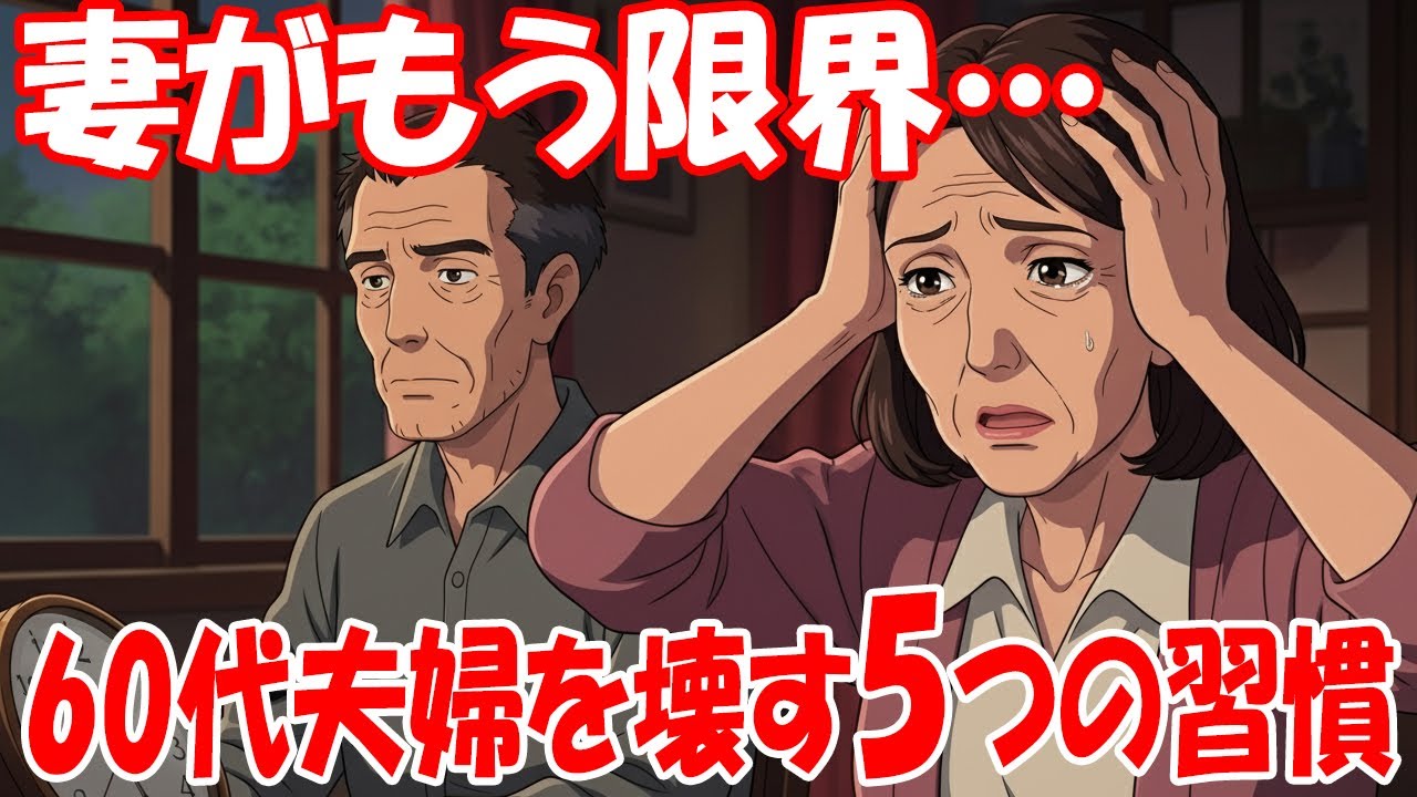 「妻がもう限界…」60代夫婦を壊す5つの習慣 | シニアライフ