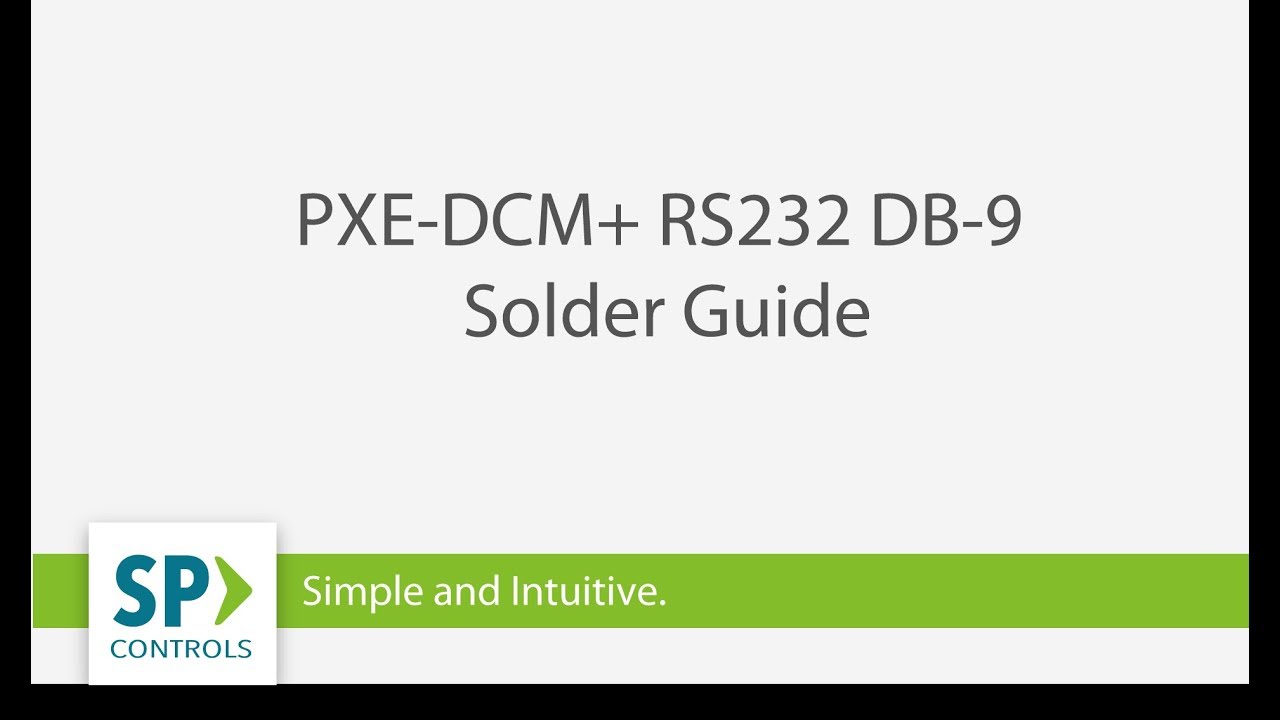RS232 DB-9 Solder for a PXE-DCM+ Emitter
