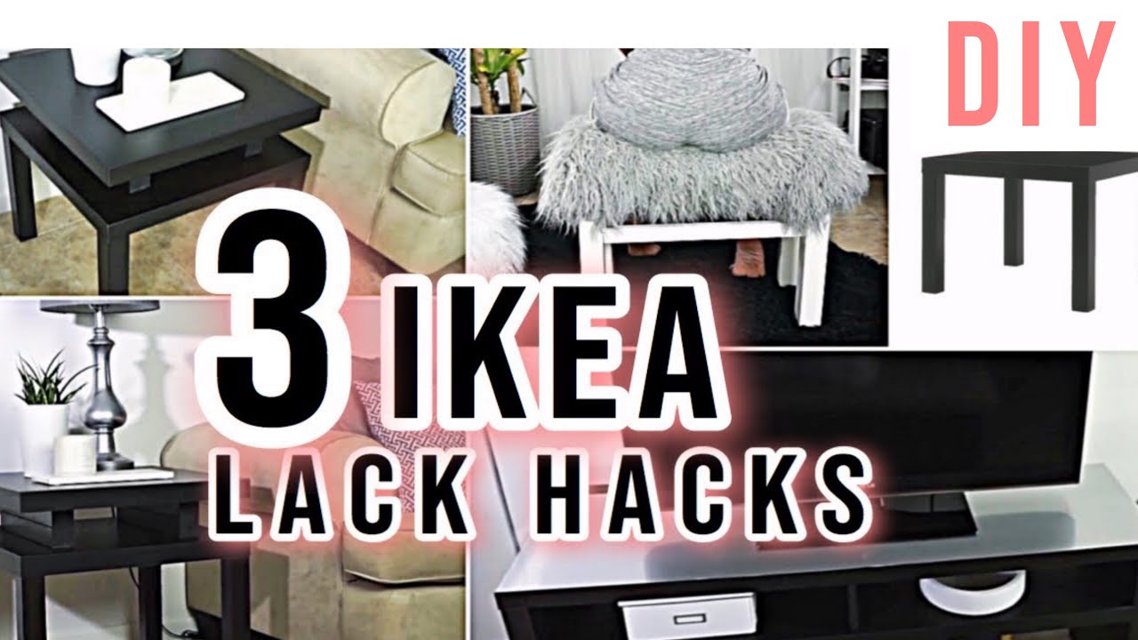 IKEA Hack | Lack Table Transformation | 3 Best Ikea Hacks DIY  « Decor DIY Easy « DIY Room